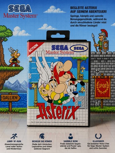 Asterix sega master system - sega, /